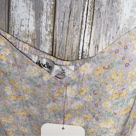 NWT Elodie Floral Light Mauve Crop - Picture 4 of 5